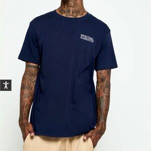 Spiritual Gangster Emblem Men’s Classic Tee - Medium - Midnight Navy